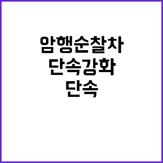 암행순찰차, 피서지…