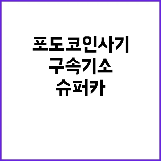 슈퍼카 압수…포도코…