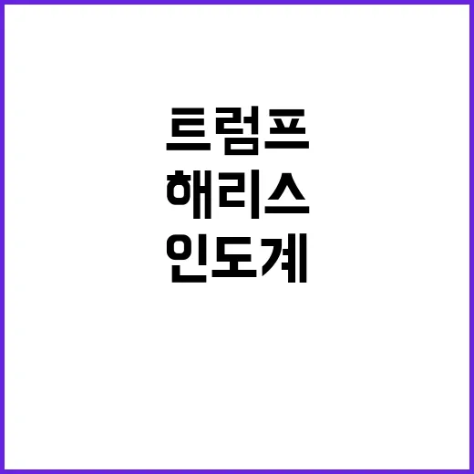 트럼프 발언, 인도…