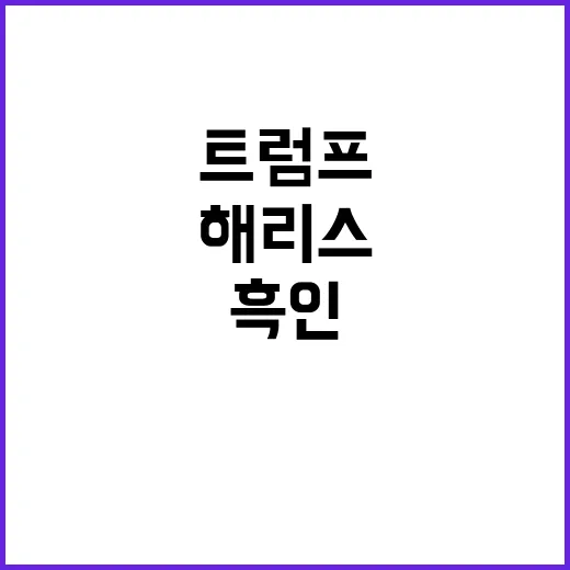 트럼프, 해리스 흑…