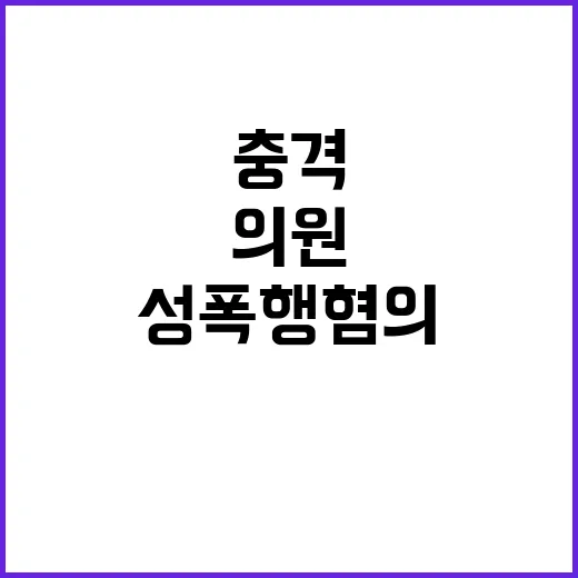 성폭행 혐의 의원, 구속영장 기각 충격 사실!