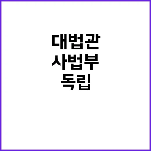 대법관 취임, 사법…