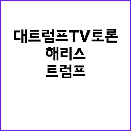 해리스 대 트럼프 TV토론, 누구의 승리?