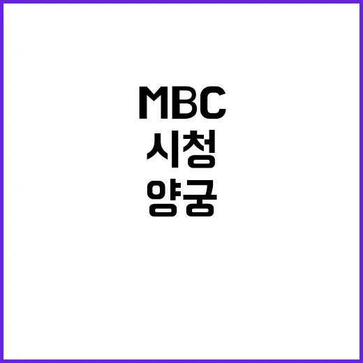 양궁 혼성전, 274만명 시청! MBC 1위 기록!