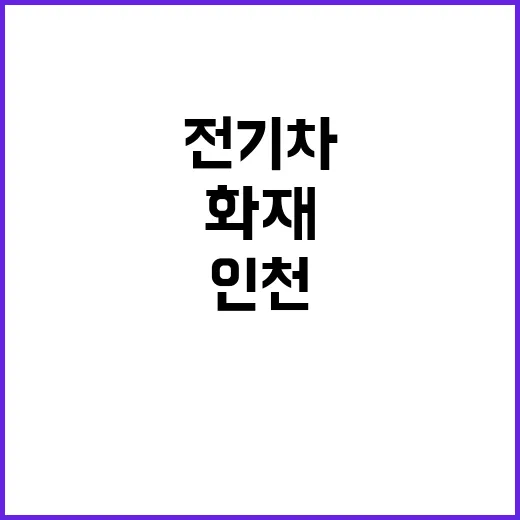 '인천 화재' 전기차, 충격적인 배터리 비밀 공개!