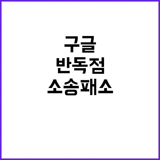 구글, 반독점 소송…