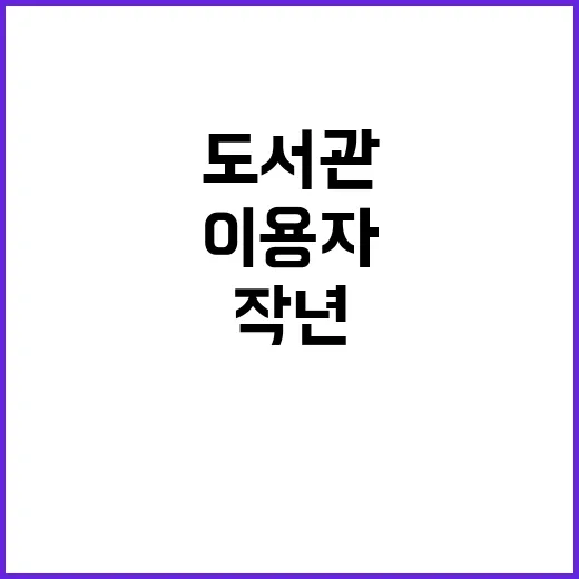 도서관 이용자 2억 200명 증가! 작년 대비 14.5%↑