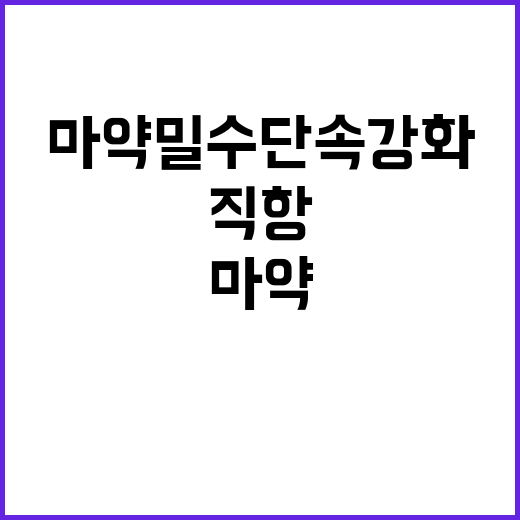 직항노선 재개…관세…