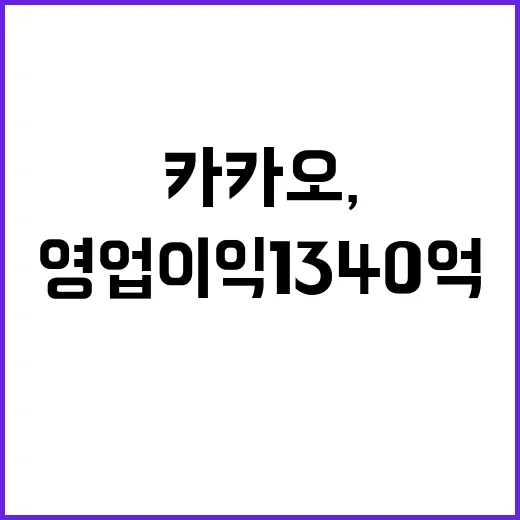 카카오, 영업이익 …