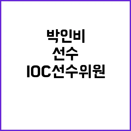 박인비, IOC 선…