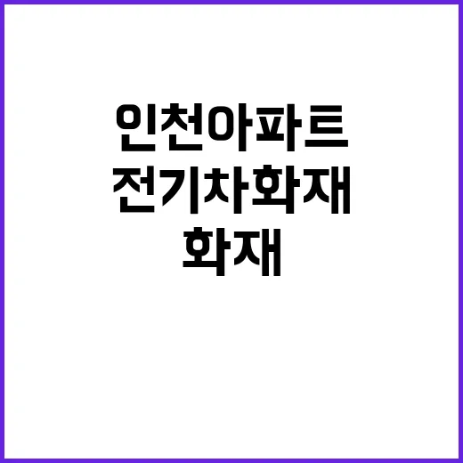 전기차 화재, 인천…