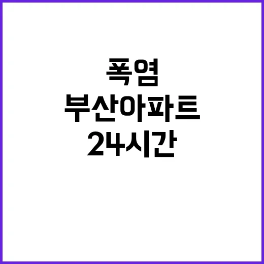 폭염 부산 아파트 …