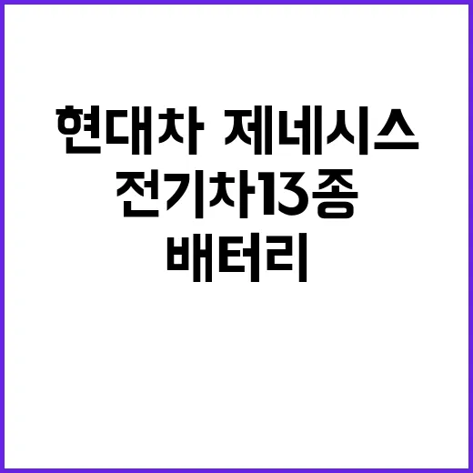 전기차 13종 현대…