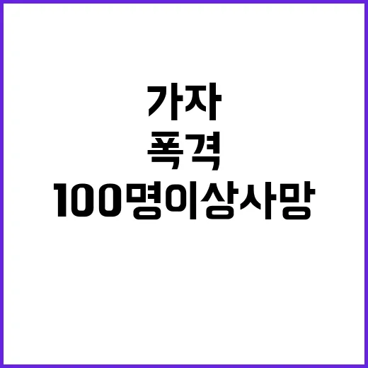 가자 폭격 어린이와 노약자 포함 100명 이상 사망!