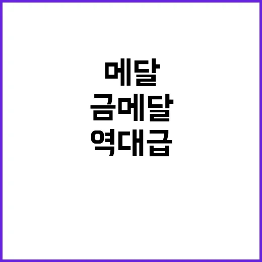 역대급 성과 금메달 13개와 총 메달 32개!