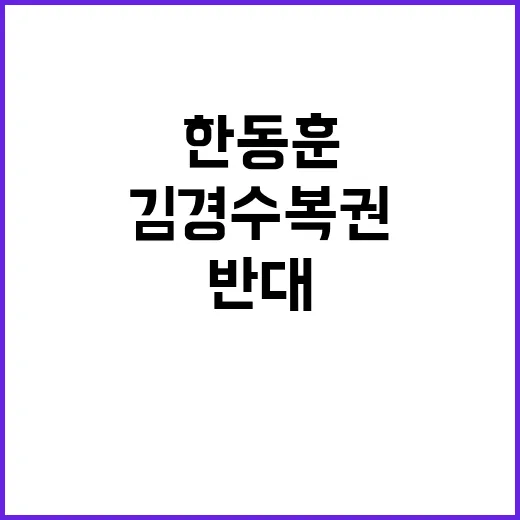 김경수 복권 예정된…