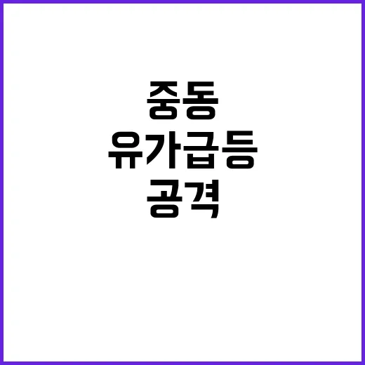 보복 공격 중동 긴…