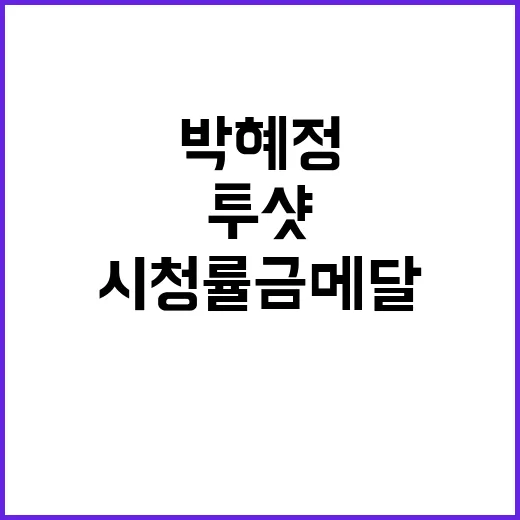 시청률 금메달 전현…