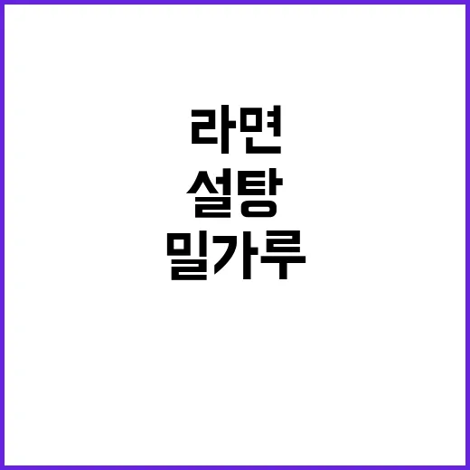 가격 변동 라면 설…