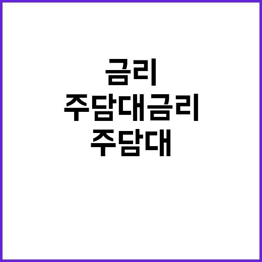 주담대 금리 인상 …