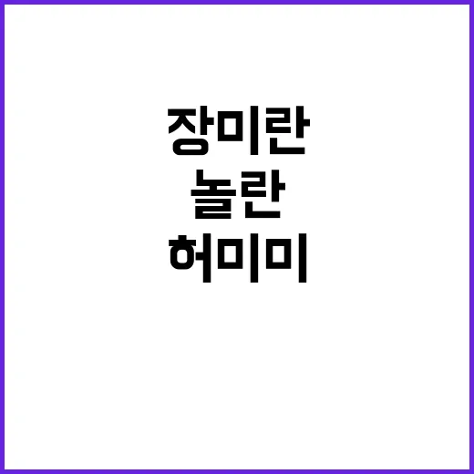 장미란 힘 허미미 놀란 환영 장면 공개!