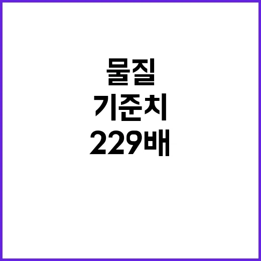 유해물질 중국 또 기준치 229배 초과 발각!