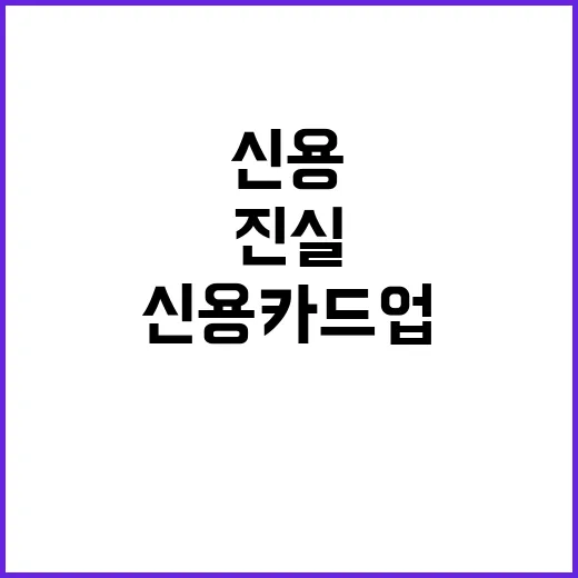 신용카드업 규제 개선 미확정 상태의 진실 공개!