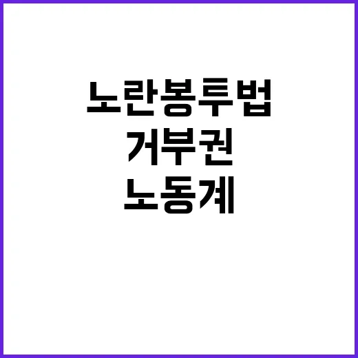 ‘노란봉투법’ 거부…