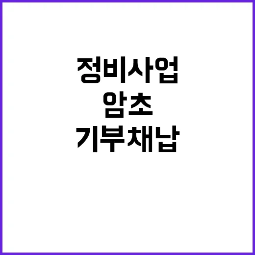 기부채납 문제…정비…