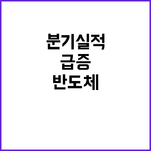 반도체 성장 상장사 3분기 실적 기대감 급증!