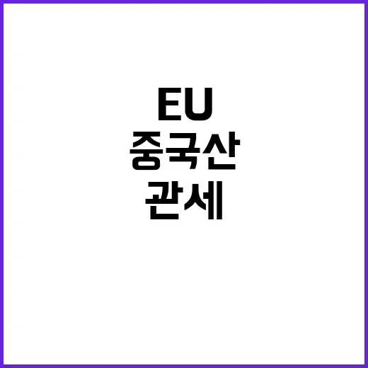 EU 중국산 테슬라 관세 인상 소식에 경악하기!