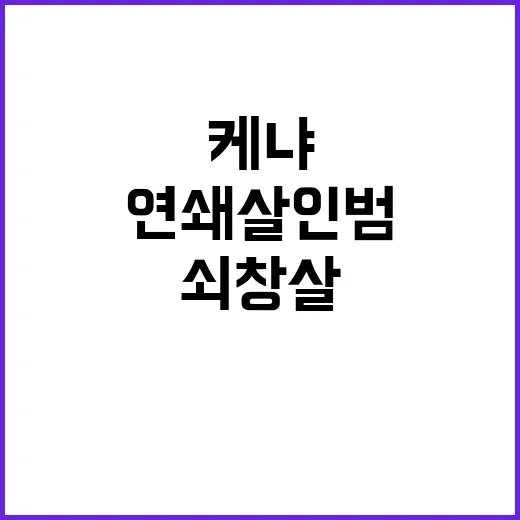 연쇄살인범 케냐 감…