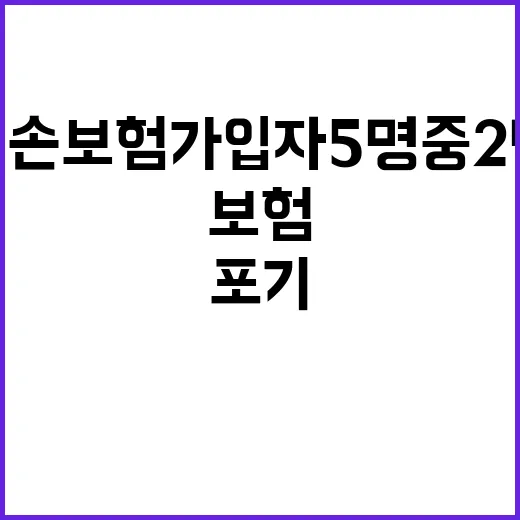 실손보험 가입자 5…