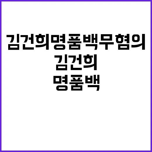 김건희 명품백 무혐의…국민 반응은 어떻게?