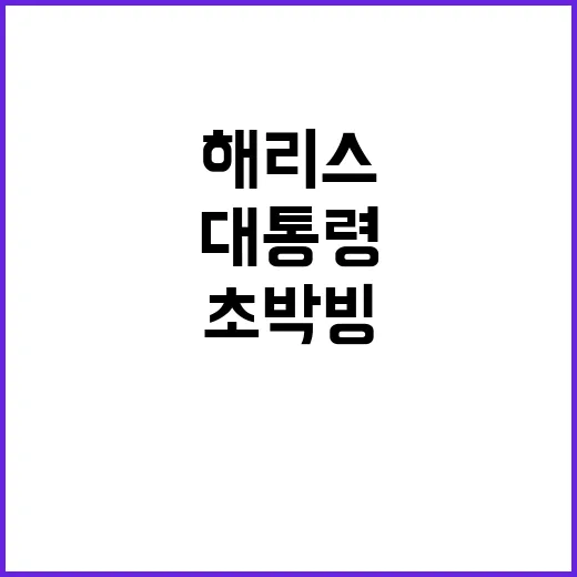 모든 미국인 위한 대통령 해리스의 초박빙 판세