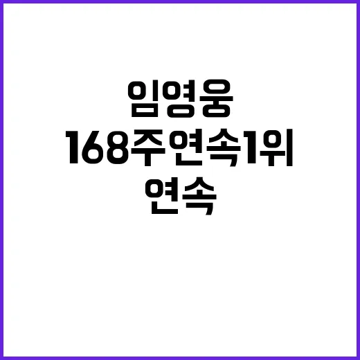 임영웅 168주 연…