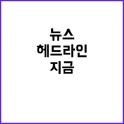 헤드라인 지금 가장 화제인 뉴스는?