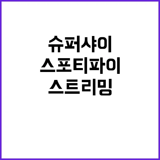 슈퍼 샤이 스포티파…