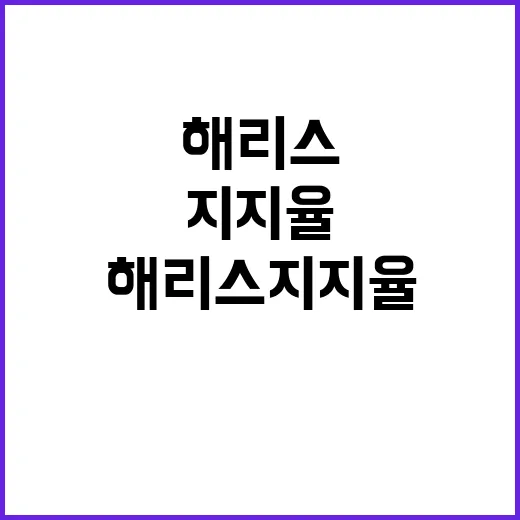 해리스 지지율 상승…