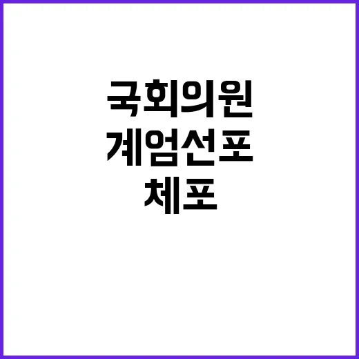 계엄 선포 국회의원…