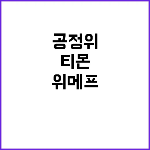 공정위 발표 티몬, 위메프 법 적용 제외 사실!