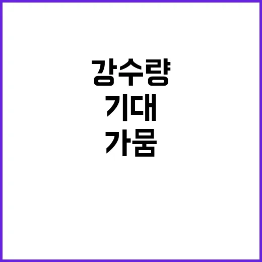 강수량 증가 기상 …