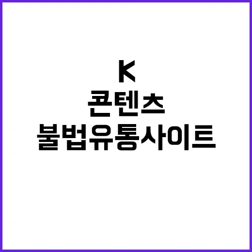 K콘텐츠 단속 불법 유통 사이트 폐쇄 시작!