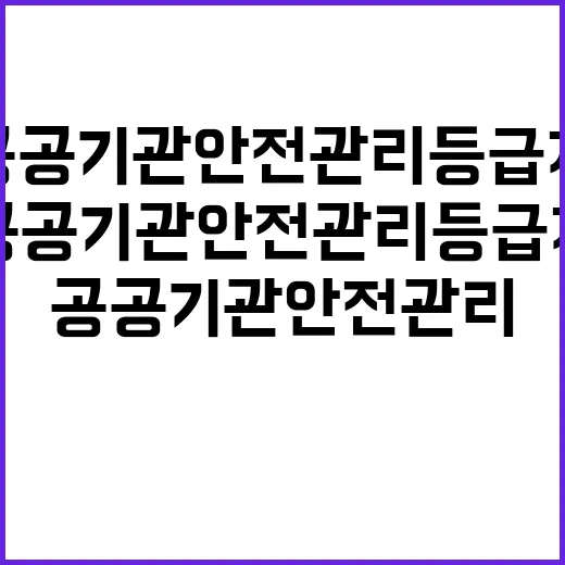 ‘공공기관 안전관리…