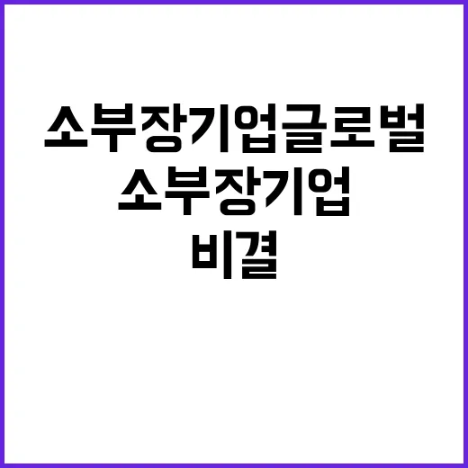 소부장 기업 글로벌…