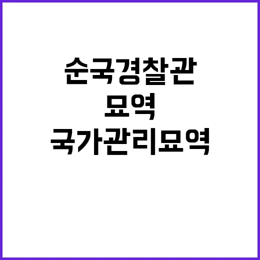 순국 경찰관 국가관…