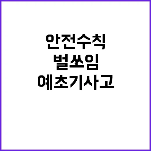 예초기 사고 벌쏘임 주의! 안전수칙 필수!