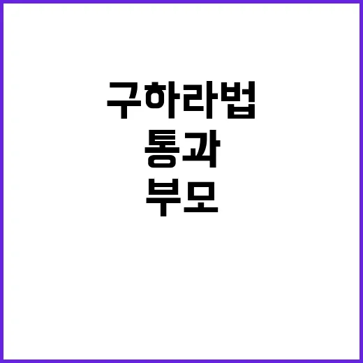 구하라법 통과 부모…