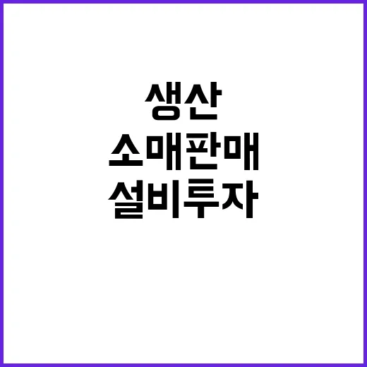 생산 감소 소매판매 하락…설비투자 급증 이유는?