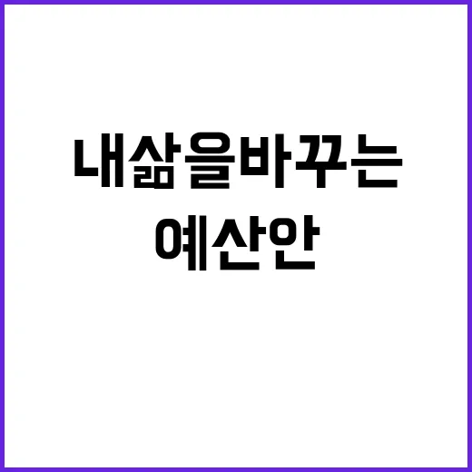 예산안 핵심 사업 …